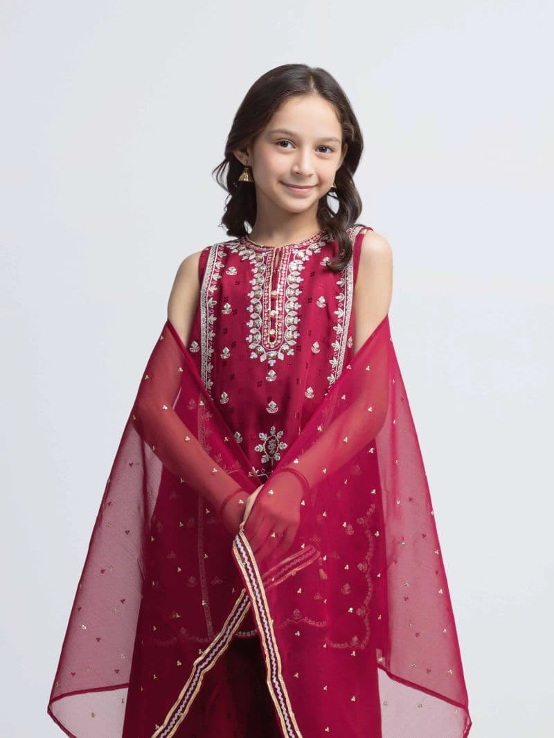 Embroidered Jacquard Suit