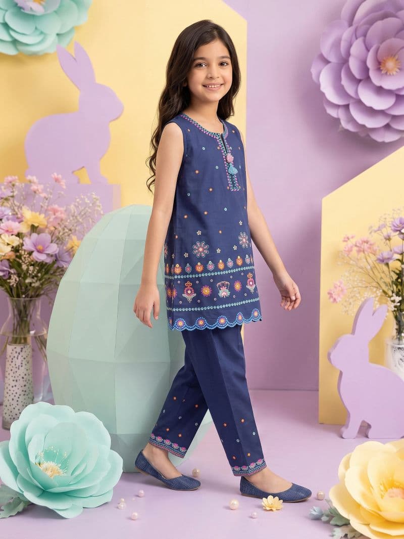 Embroidered Cambric Co-Ord Set