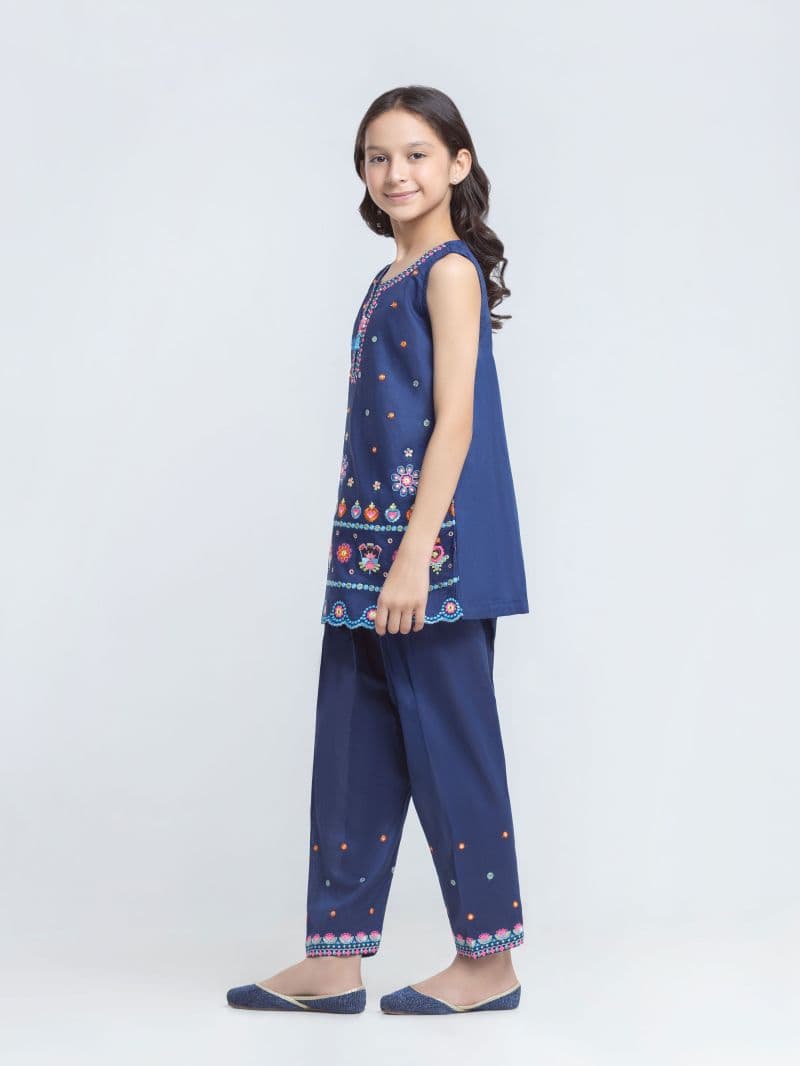 Embroidered Cambric Co-Ord Set