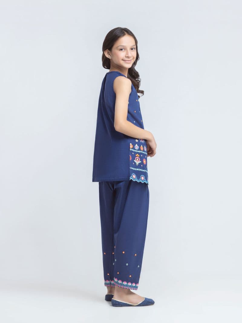 Embroidered Cambric Co-Ord Set