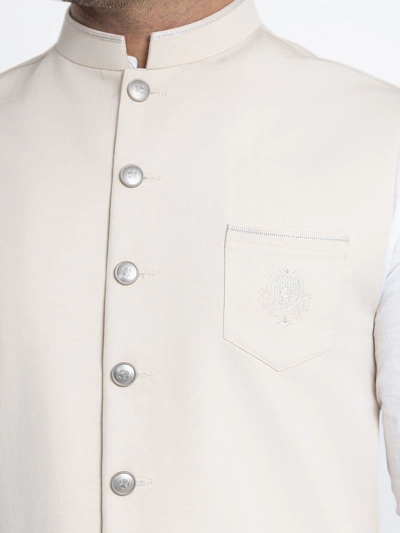 Embroidered Viscose Waistcoat thumbnail
