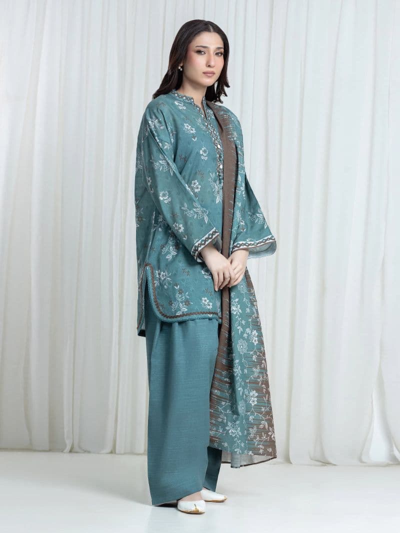 Printed Khaddar Suit