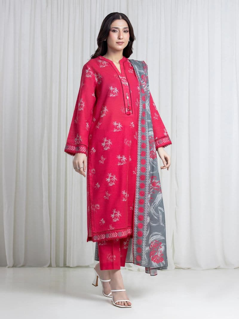 Printed Khaddar Suit