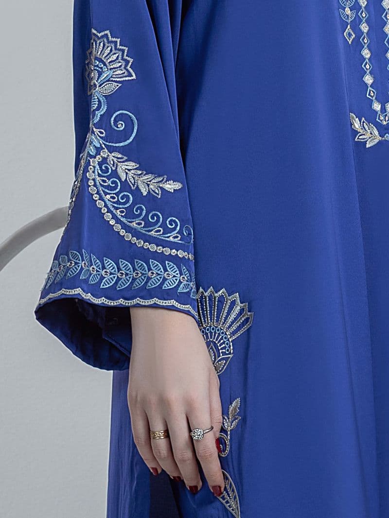 Embroidered Satin Suit