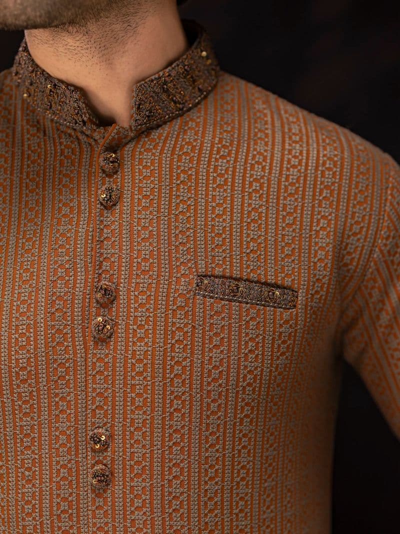 Embroidered Viscose Kurta Pajama thumbnail