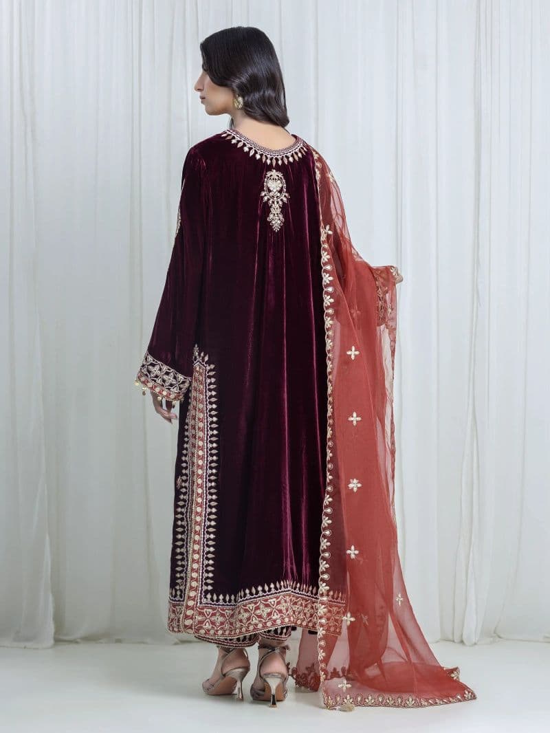 Embroidered Velvet Suit thumbnail