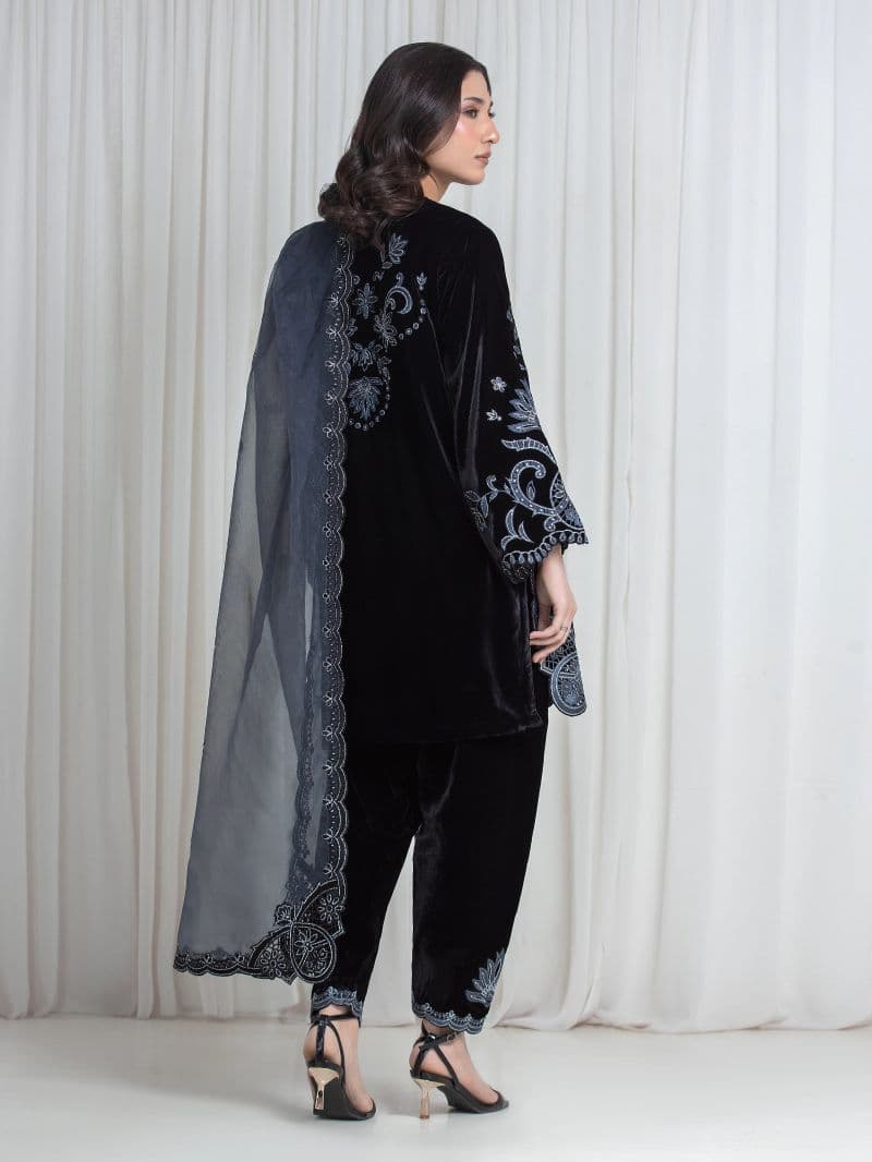 Embroidered Velvet Suit thumbnail