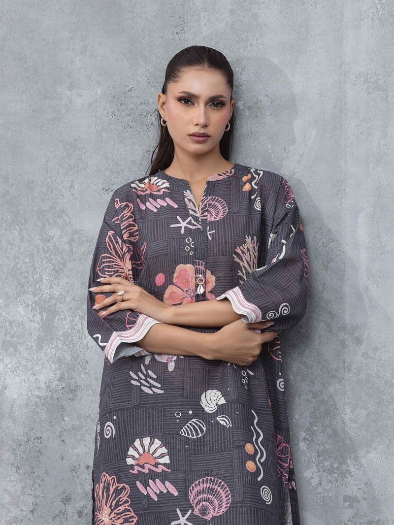 Printed Khaddar Co-Ord Set thumbnail