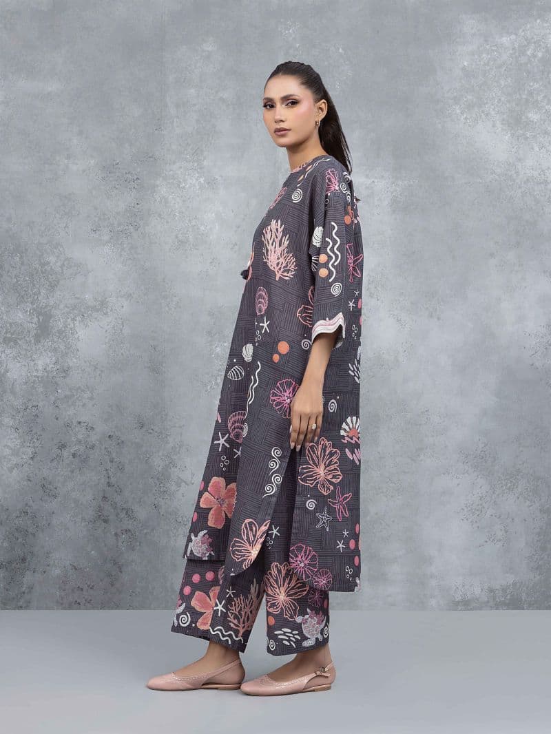 Printed Khaddar Co-Ord Set thumbnail