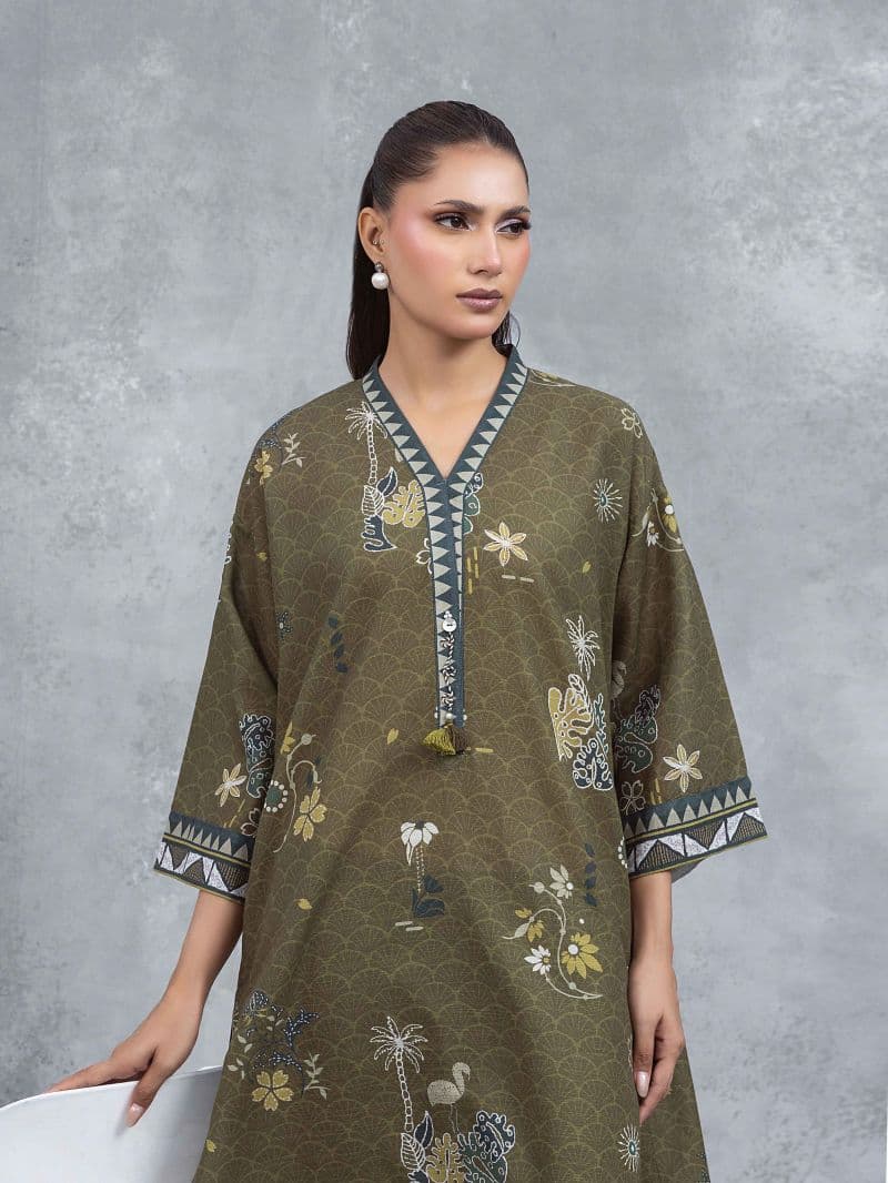 Printed Khaddar Co-Ord Set