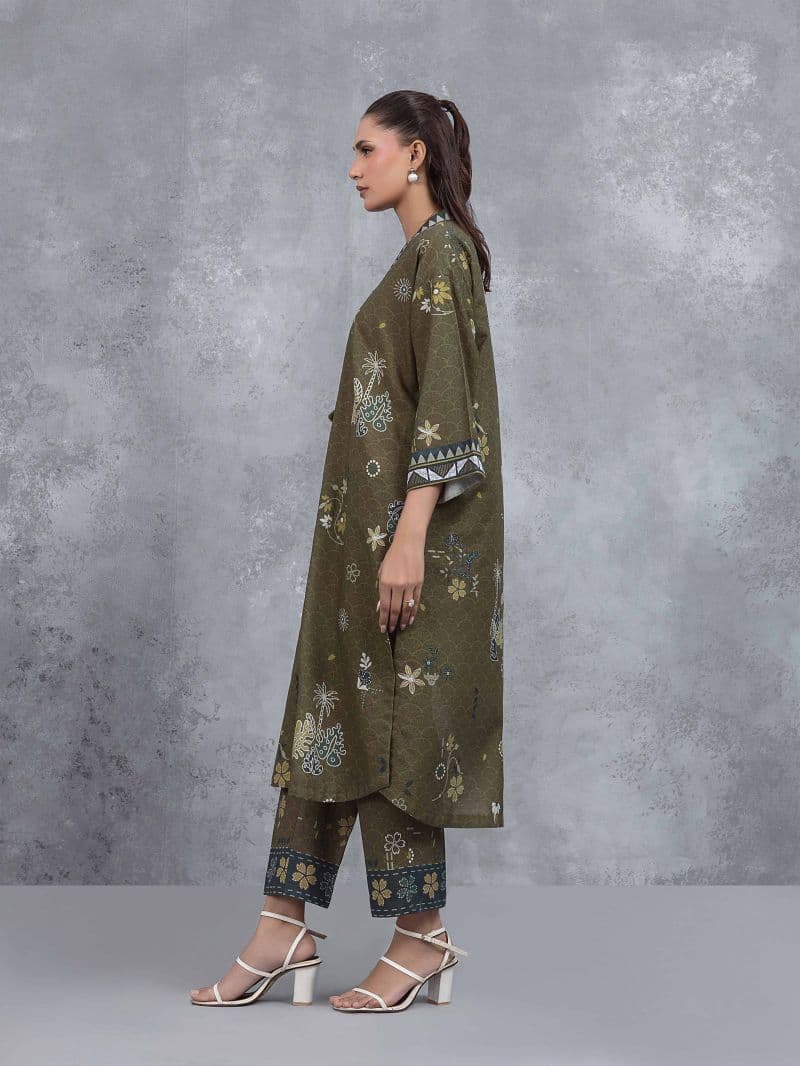 Printed Khaddar Co-Ord Set
