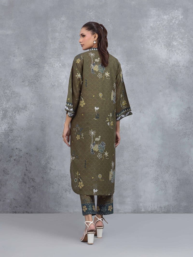 Printed Khaddar Co-Ord Set