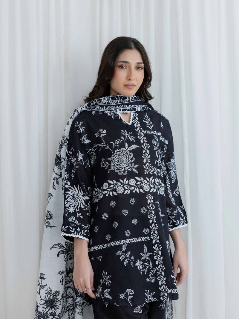 Printed Khaddar Suit