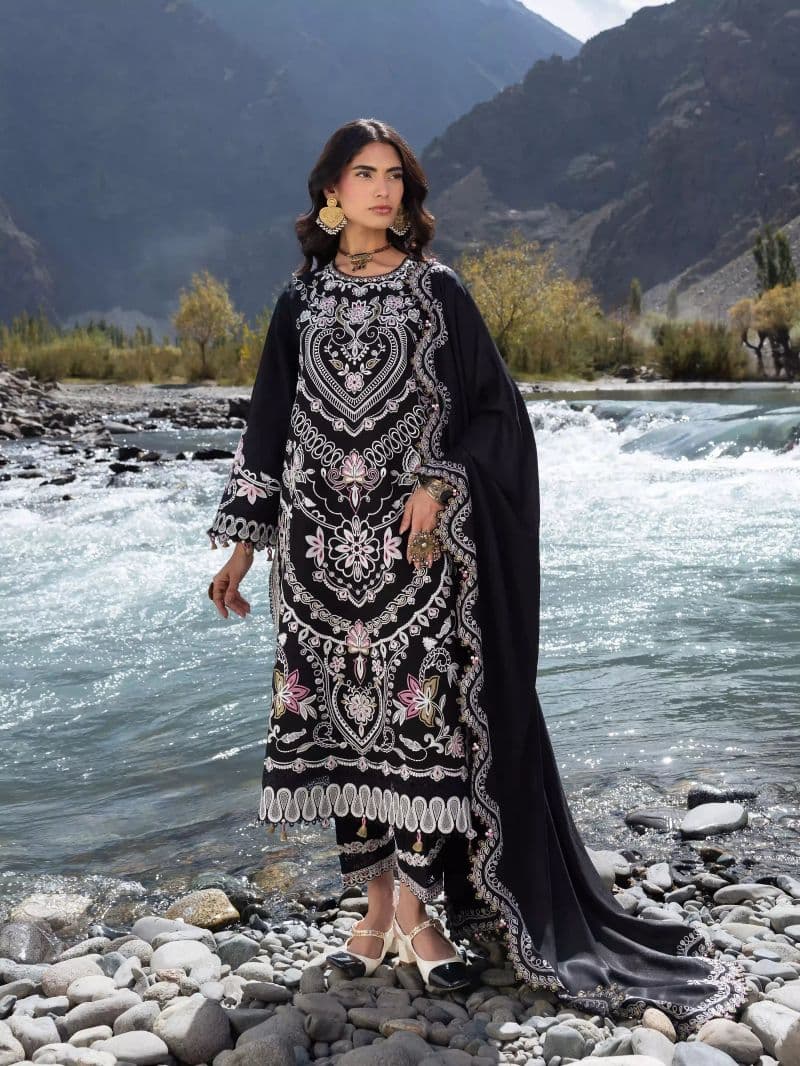 Embroidered Khaddar Suit - EWU6V11-34006-3P thumbnail