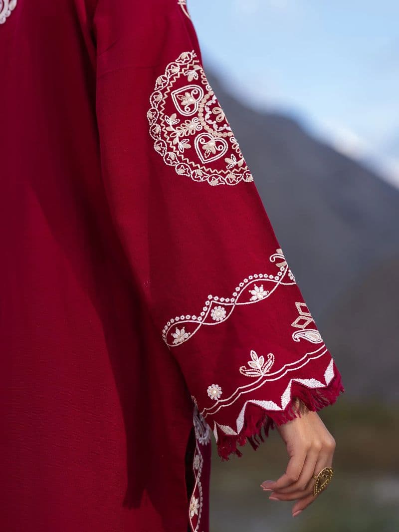 Embroidered Khaddar Suit - EWU6V11-34004-3P thumbnail