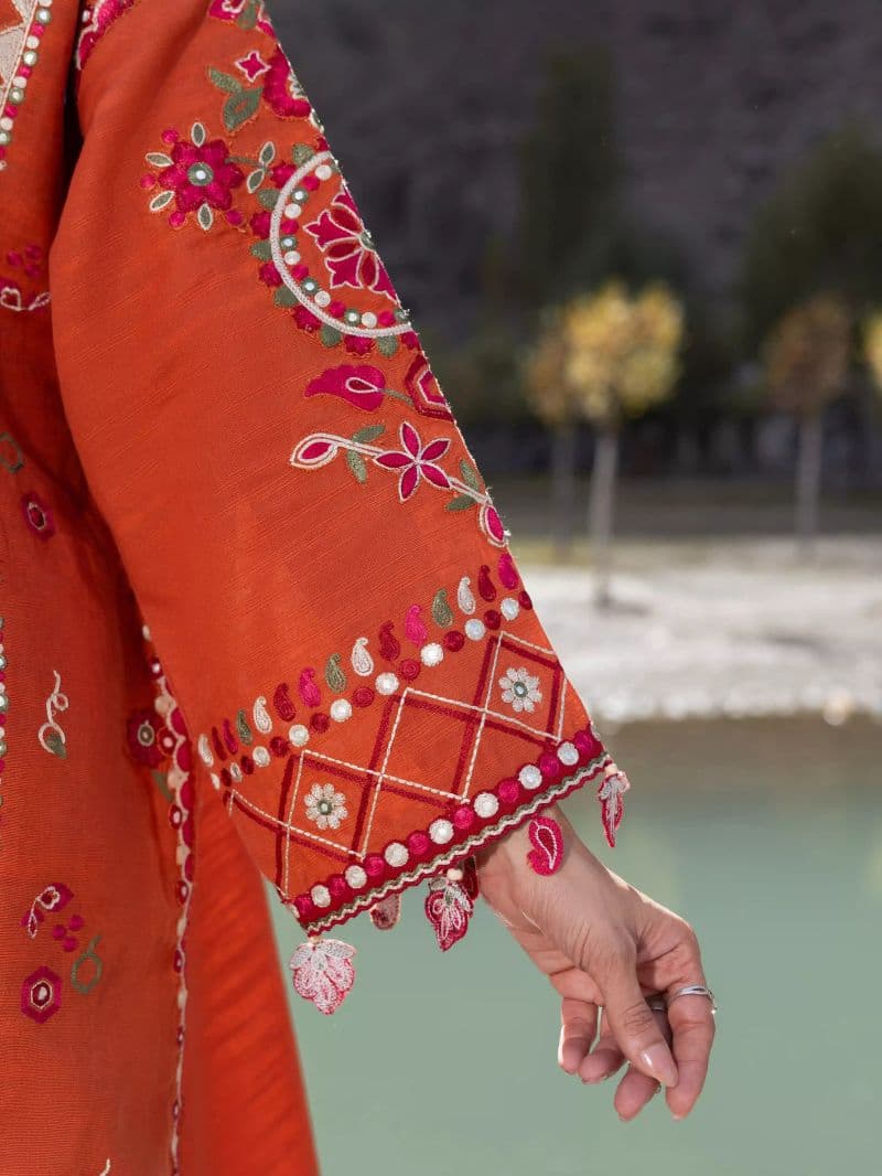Embroidered Khaddar Suit - EWU6V11-34009-3P thumbnail