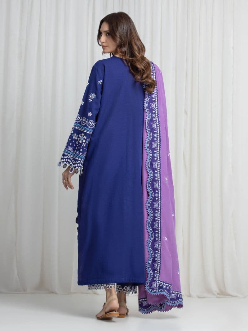 Embroidered Khaddar Suit - EWU6V11-34000-3P thumbnail