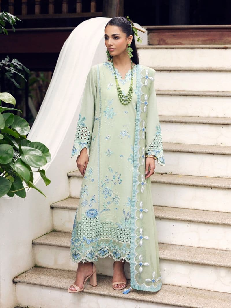 Embroidered Dobby Suit - EWU6V7-33632-3P thumbnail