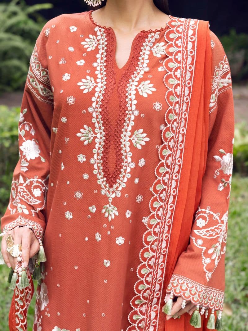 Embroidered Dobby Suit - EWU6V7-33637-3P