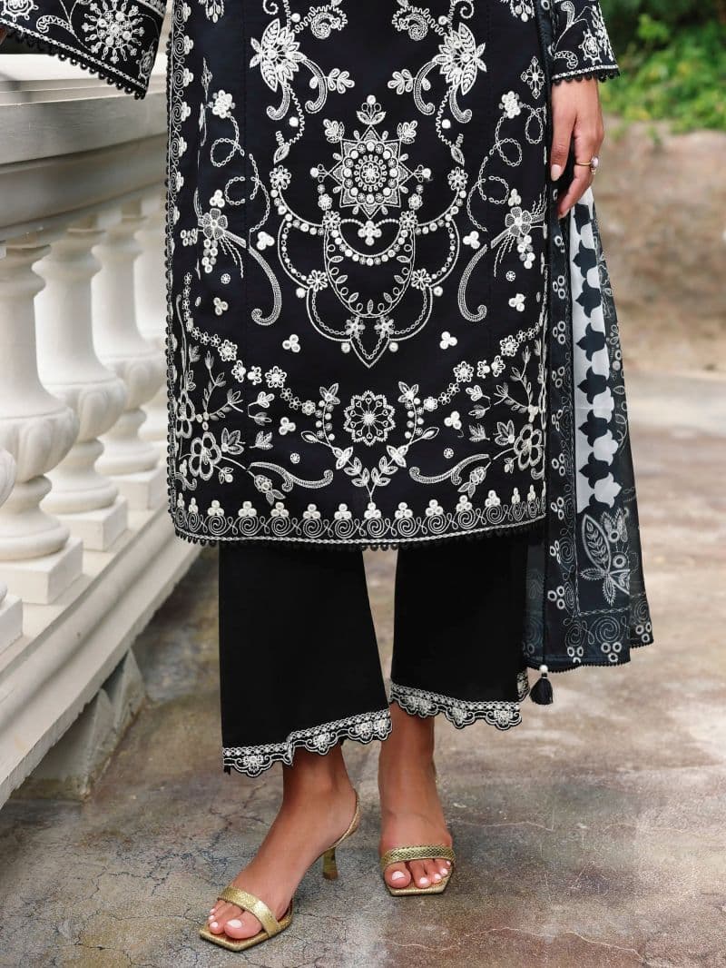 Embroidered Cambric Suit - EWU6V2-33650-3P thumbnail