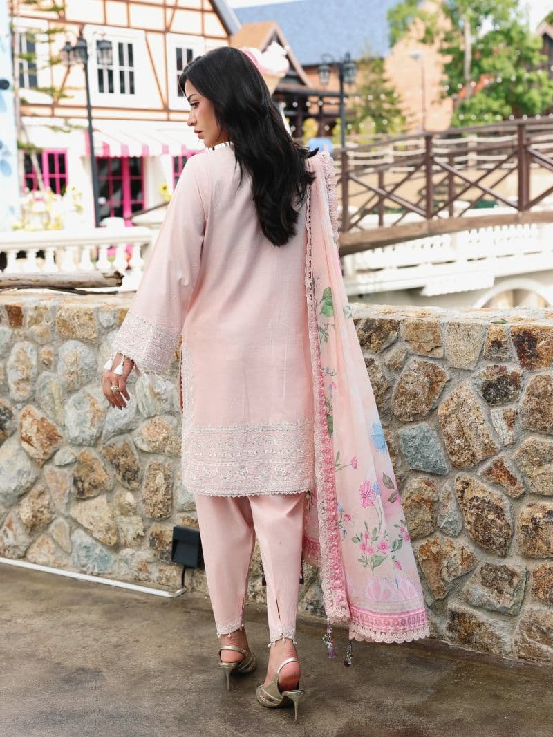 Embroidered Cambric Suit - EWU6V2-33652-3P thumbnail