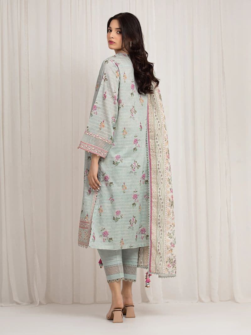 Embroidered Zari Lawn Suit - EWU6V23-33413-3P