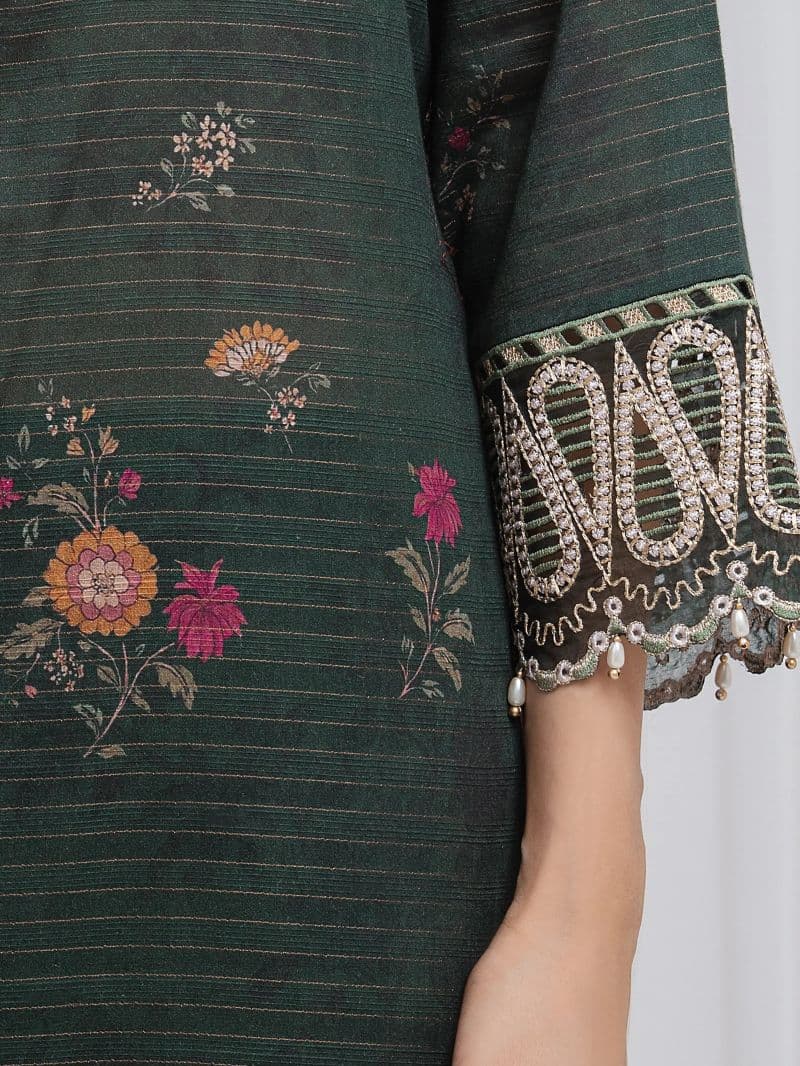 Embroidered Zari Lawn Suit - EWU6V23-33403-3P