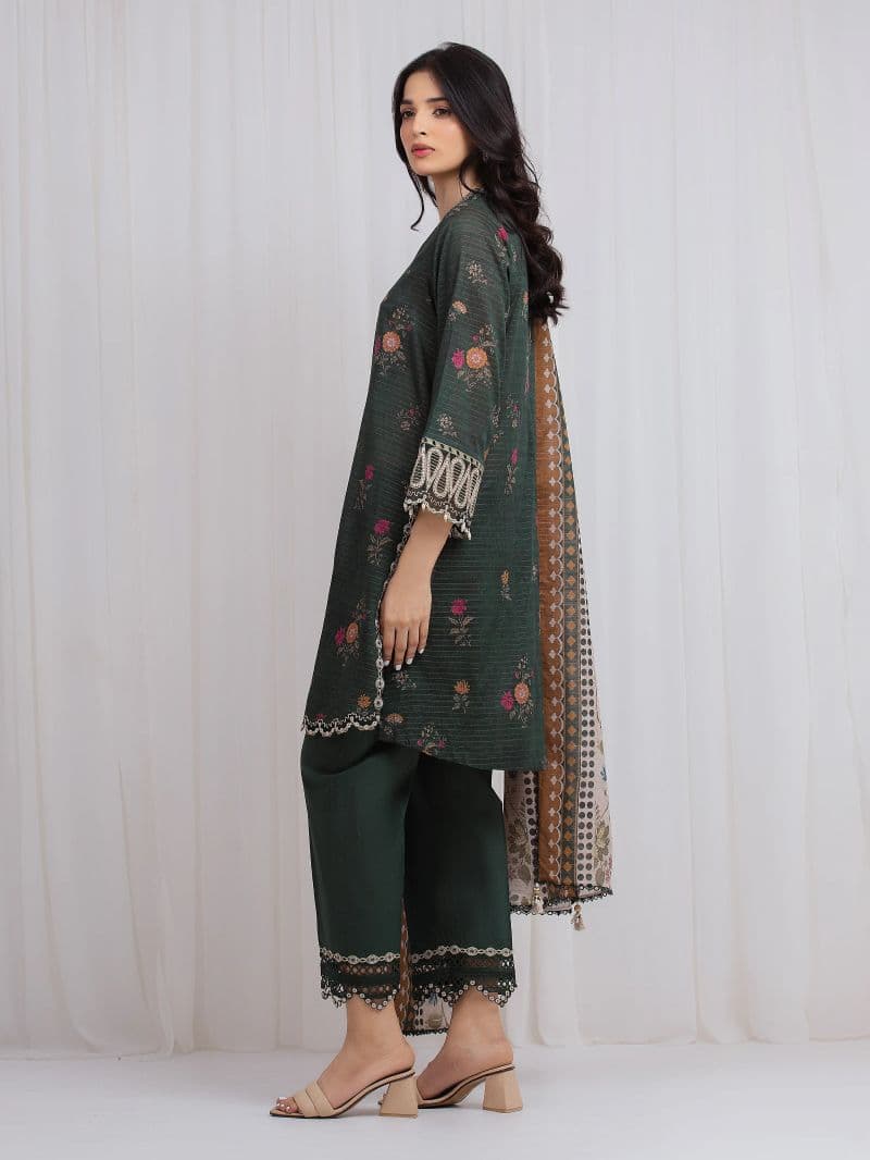 Embroidered Zari Lawn Suit - EWU6V23-33403-3P