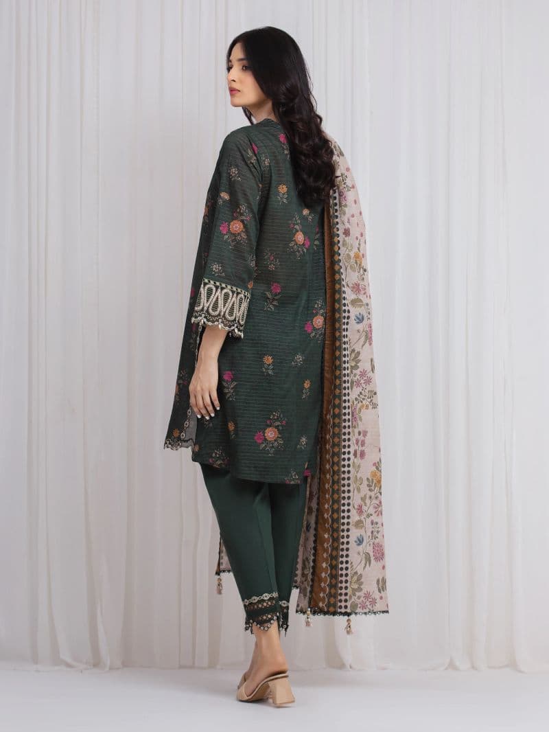 Embroidered Zari Lawn Suit - EWU6V23-33403-3P