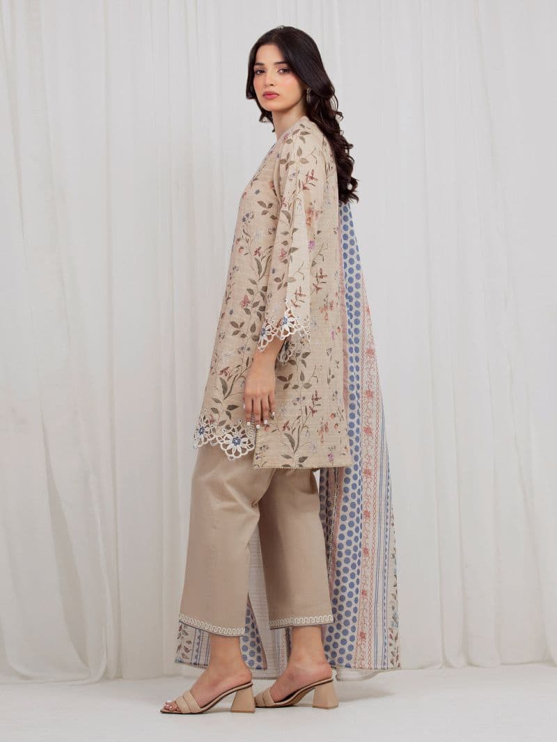 Embroidered Zari Lawn Suit - EWU6V23-33406-3P