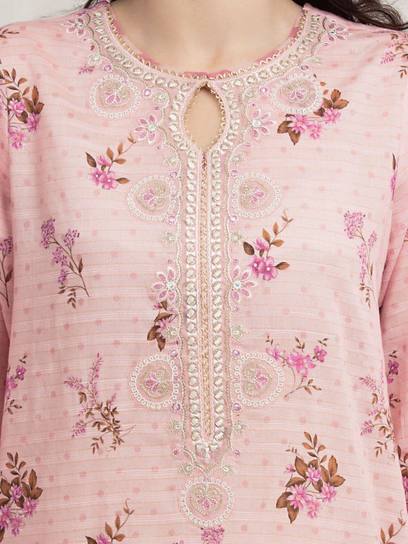 Embroidered Zari Lawn Suit - EWU6V23-33414-3P