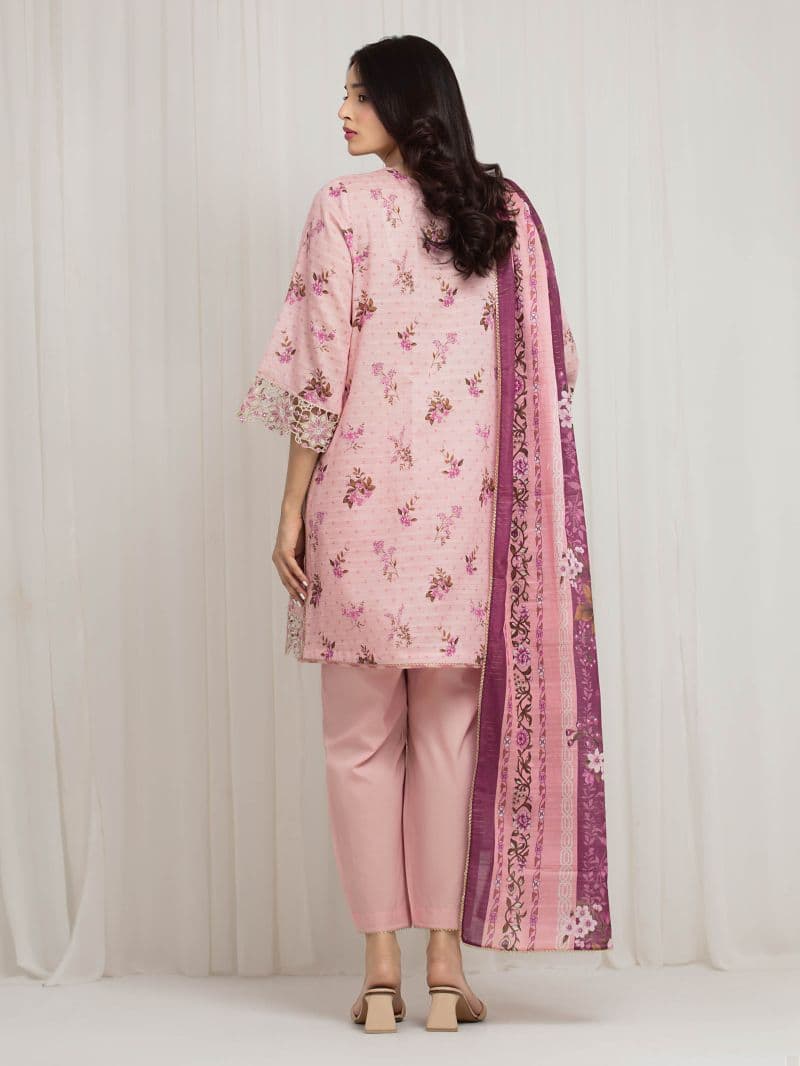 Embroidered Zari Lawn Suit - EWU6V23-33414-3P