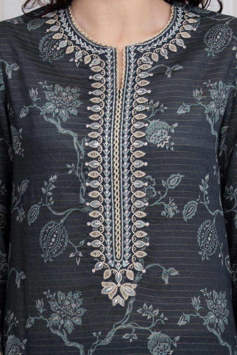 Embroidered Zari Lawn Suit - EWU6V23-33402-3P