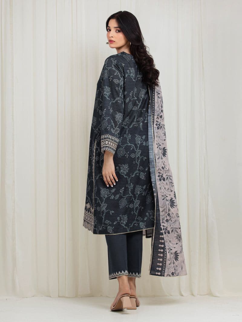 Embroidered Zari Lawn Suit - EWU6V23-33402-3P