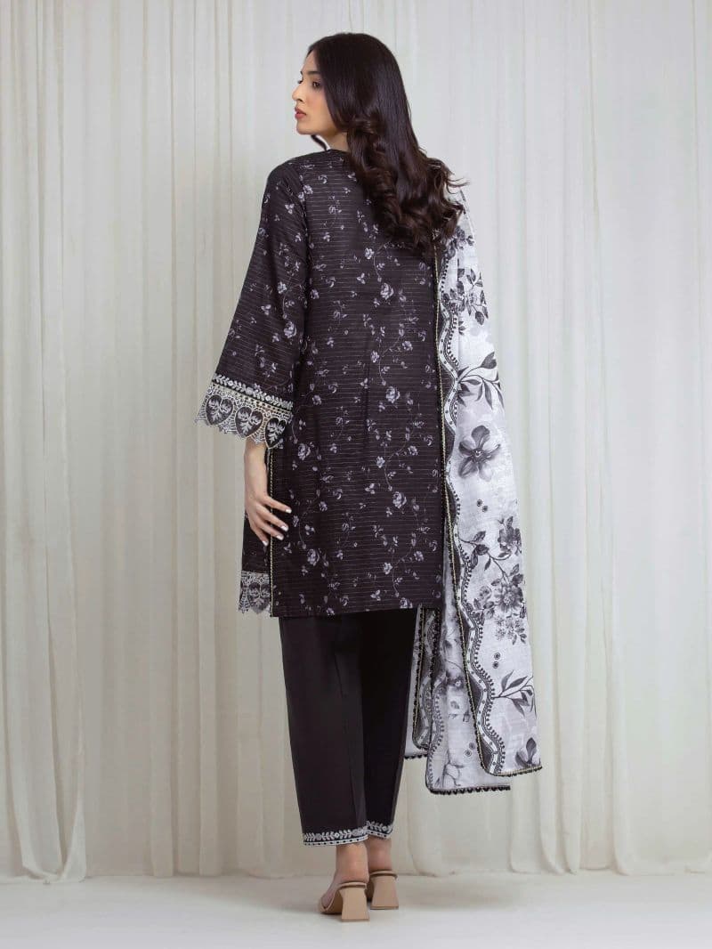 Embroidered Zari Lawn Suit - EWU6V23-33415-3P