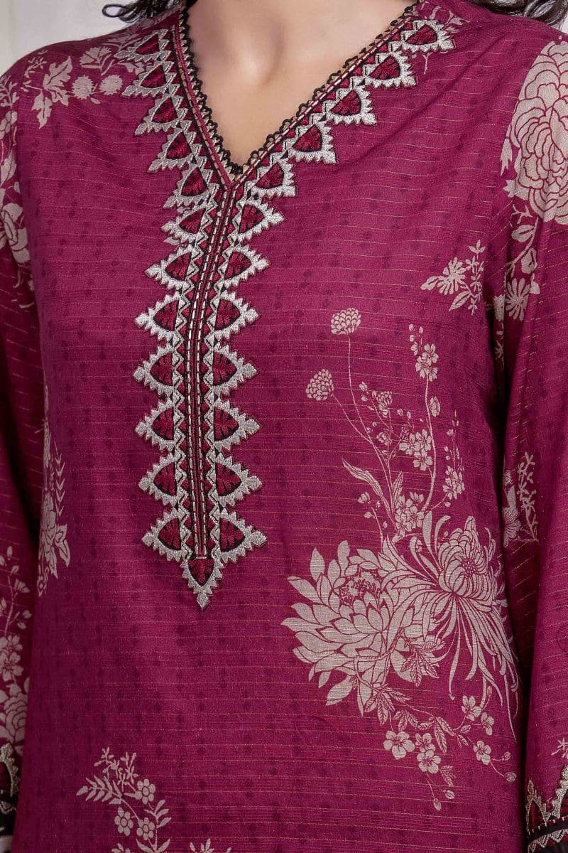 Embroidered Zari Lawn Suit - EWU6V23-33407-3P
