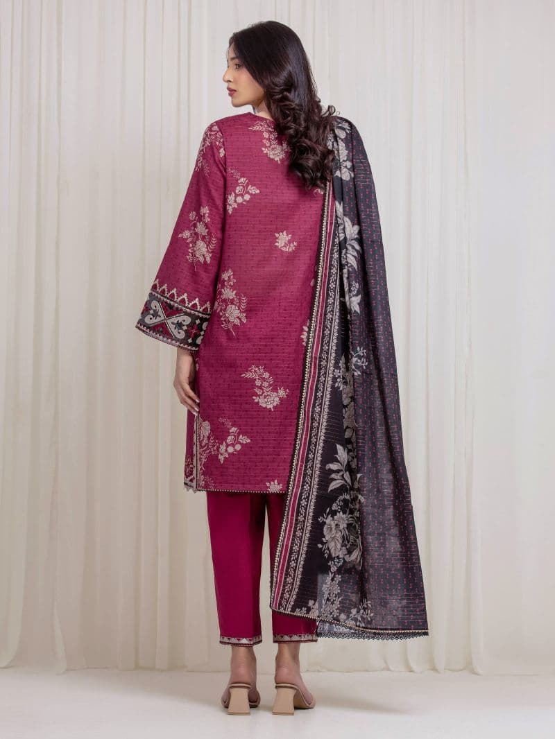 Embroidered Zari Lawn Suit - EWU6V23-33407-3P