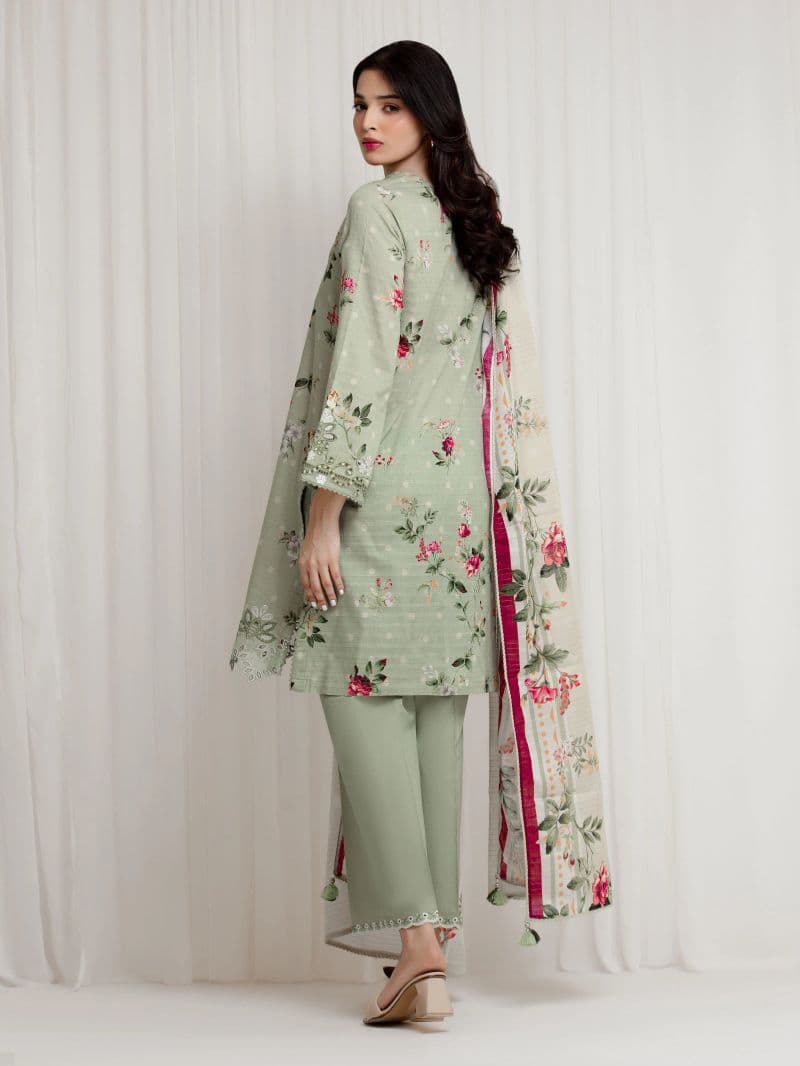 Embroidered Zari Lawn Suit - EWU6V23-33405-3P