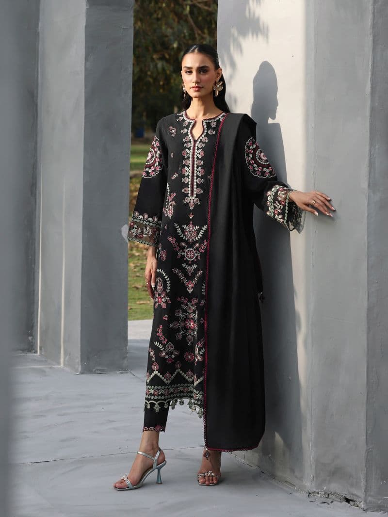 Embroidered Jacquard Suit - EWU6V3-33466-3P thumbnail