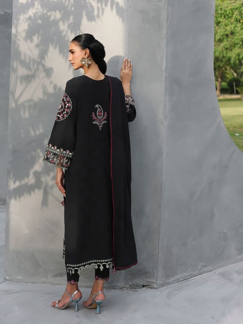 Embroidered Jacquard Suit - EWU6V3-33466-3P thumbnail