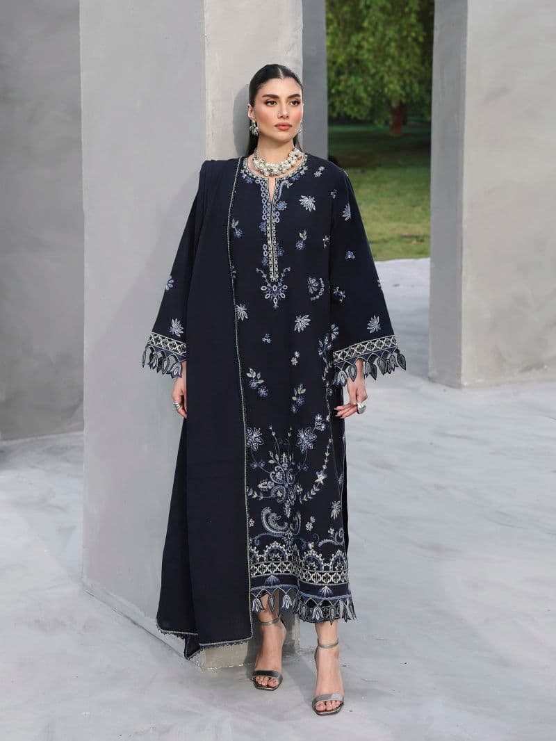 Embroidered Jacquard Suit - EWU6V3-33468-3P thumbnail