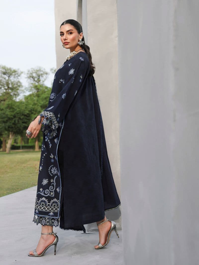 Embroidered Jacquard Suit - EWU6V3-33468-3P thumbnail