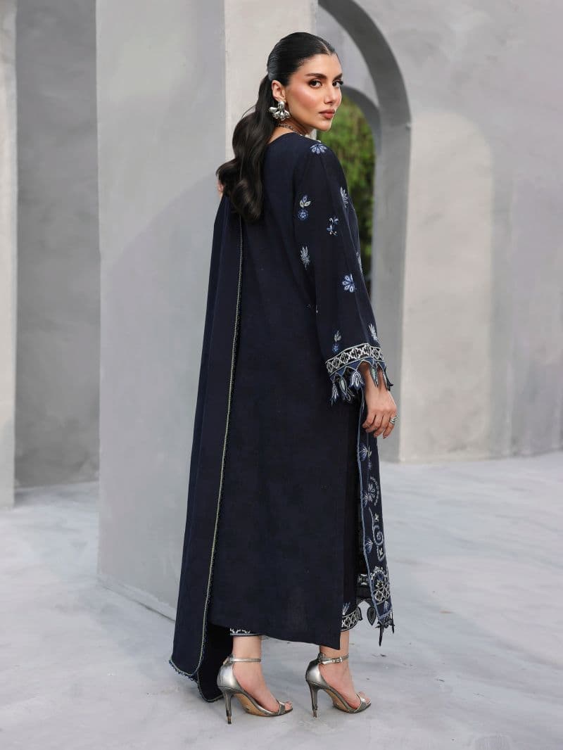 Embroidered Jacquard Suit - EWU6V3-33468-3P thumbnail