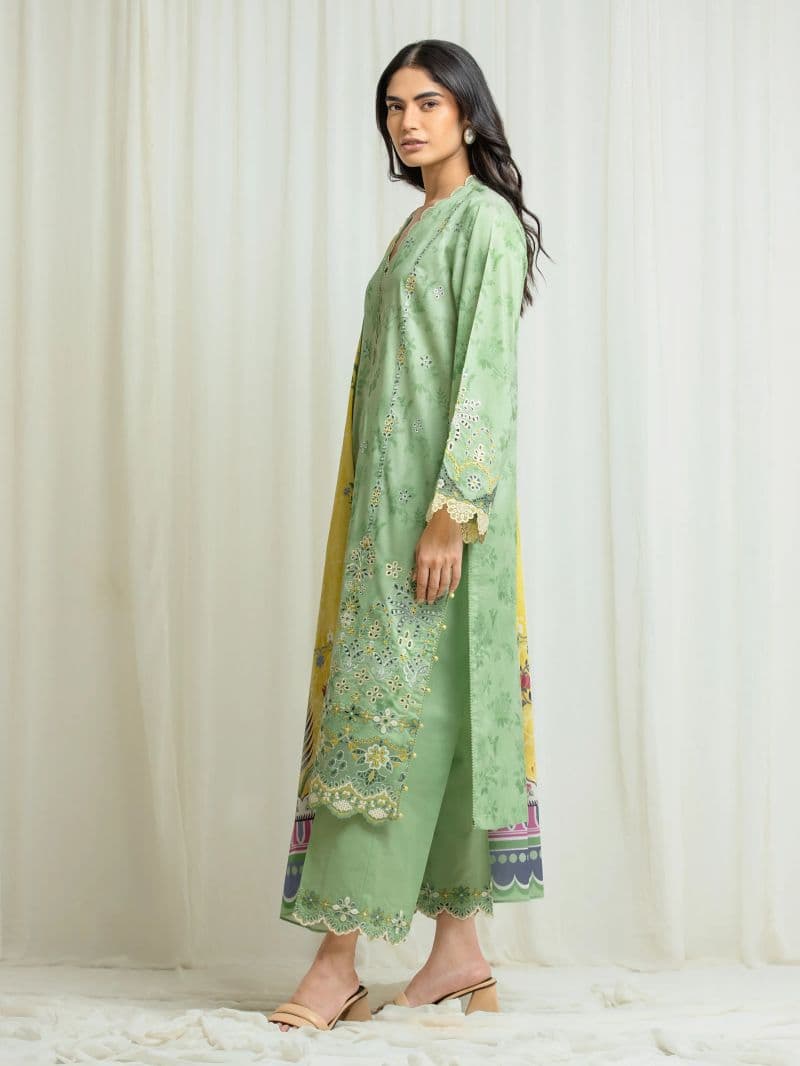 Embroidered Lawn Suit - EWU6V1-33021-3P thumbnail