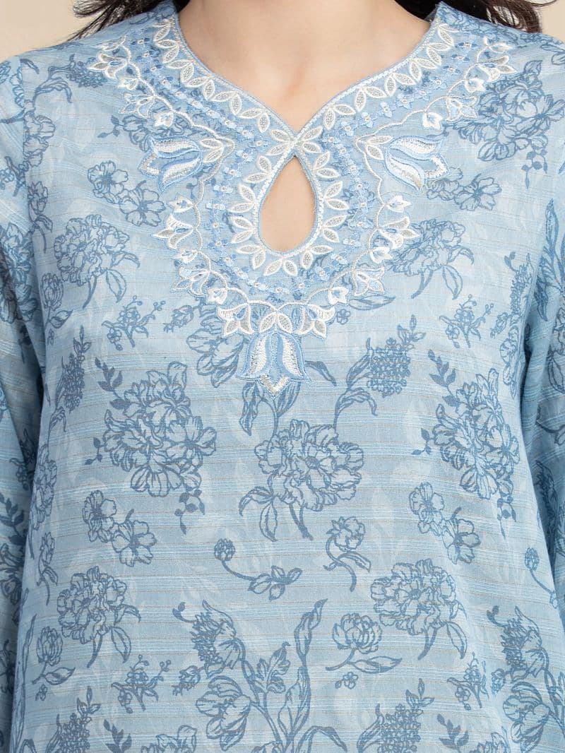 Embroidered Zari Lawn Suit - EWU6V23-33416-3P