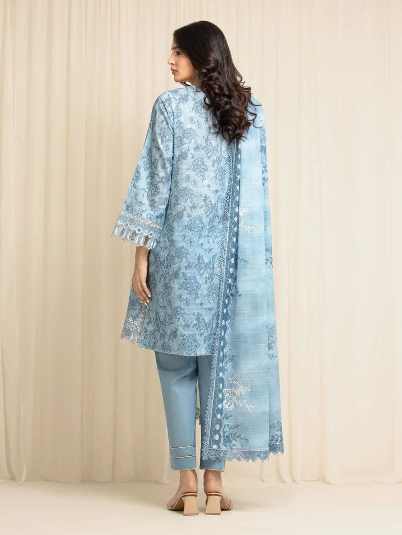 Embroidered Zari Lawn Suit - EWU6V23-33416-3P