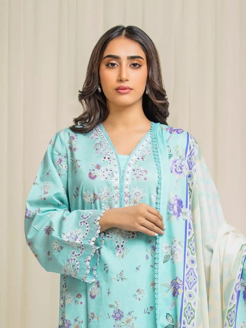 Embroidered Lawn Suit - EWU6V1-33023-3P thumbnail