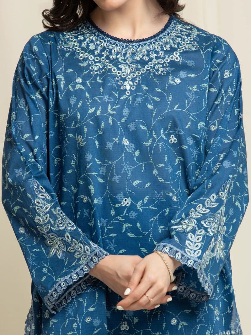 Embroidered Lawn Suit - EWU6V1-33004-3P thumbnail
