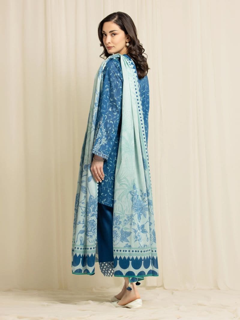 Embroidered Lawn Suit - EWU6V1-33004-3P thumbnail