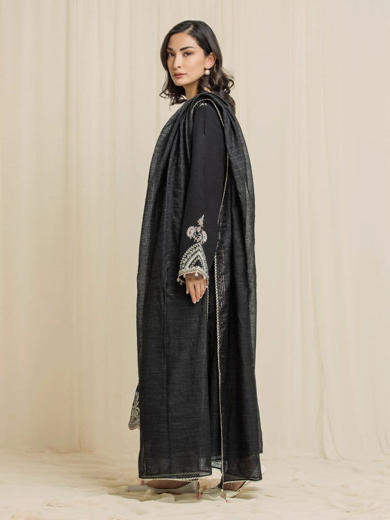 Embroidered Karandi Suit - EWU6V22-32094-3P thumbnail